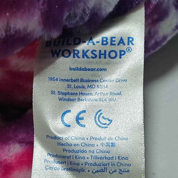 Build A Bear Leopard Print Rainbow 17 Inch Teddy Plush Stuffed Animal Toy - Picture 5 of 8